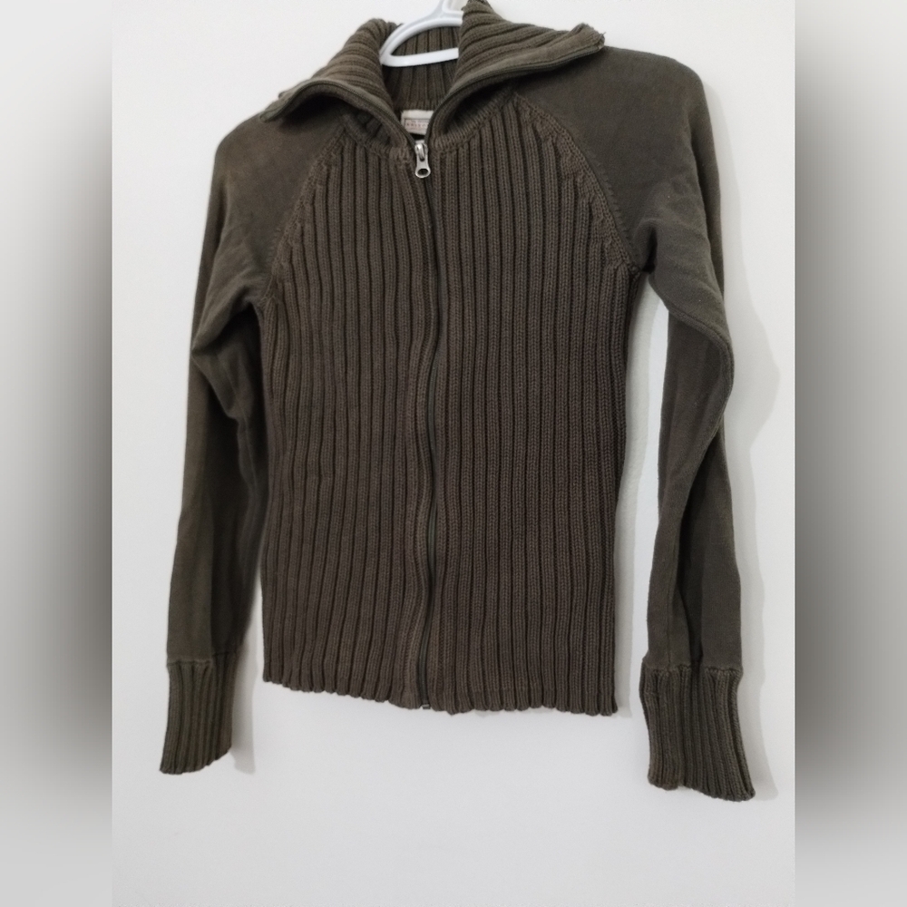 Arizona Jean Company Gray Ribbed Sweater